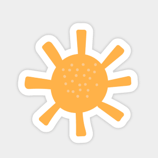 Here Comes the Sun! | Golden Sunshine Sticker